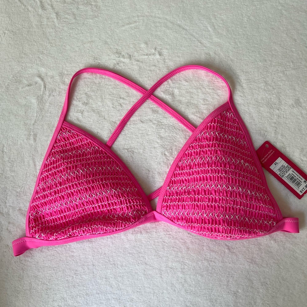 Pink Bikini Top (Size XL)